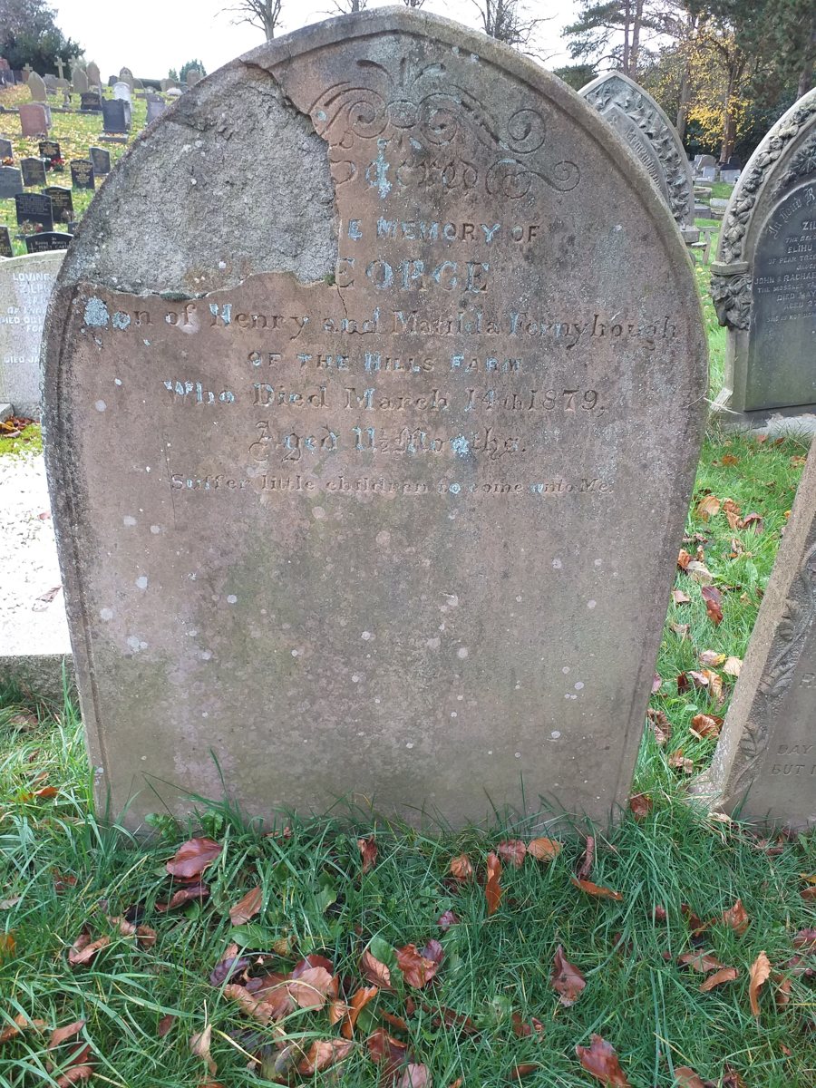 headstone photograph linked to George Fernihough