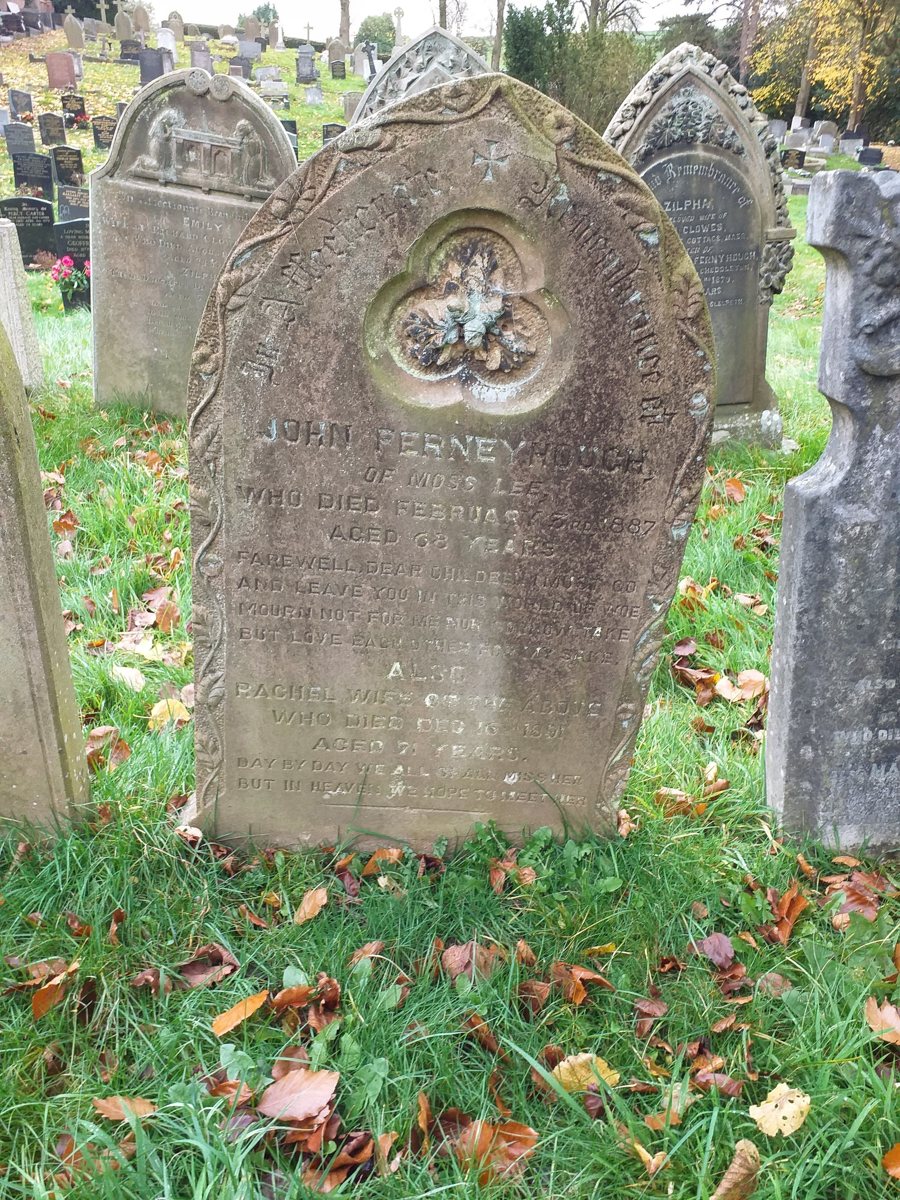 headstone photograph linked to John Thomas Ferneyhough