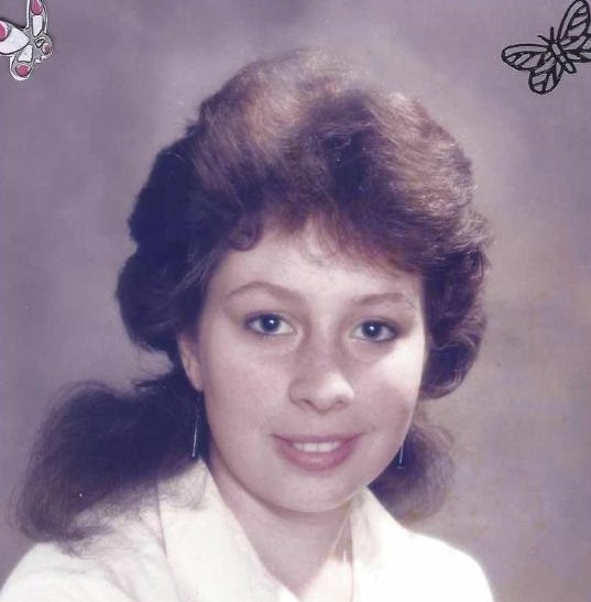 Portrait of Sharron Louise Ferneyhough as a teenager