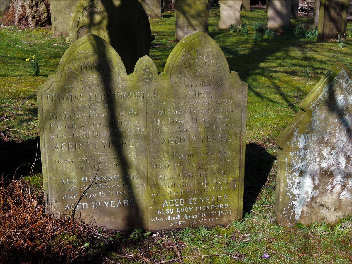headstone photograph linked to John Fernihough