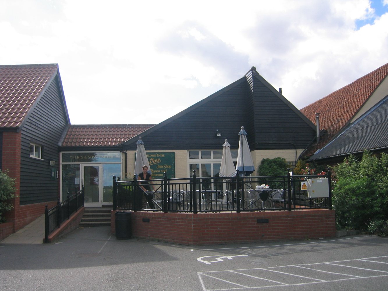 Exterior of the Wilkin & Sons Tiptree Tea Room and Jam Shop, Tiptree